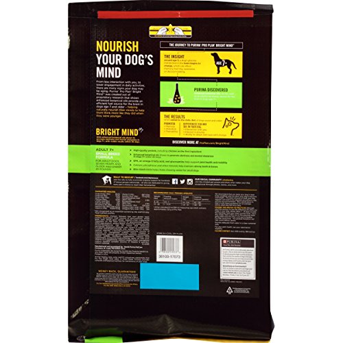Purina Pro Plan Bright Mind Chicken and Rice 7+ Senior Adult Small-Breed Dry Dog Food - 16 Lbs