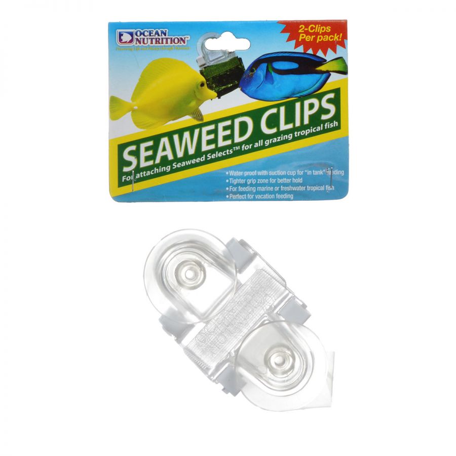 Ocean Nutrition Feeding Frenzy Gripped Fish Feeding Seaweed Clip - 2 Pack
