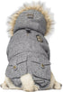 Canada Pooch Alaskan Army Salt and Pepper Dog Parka Jacket