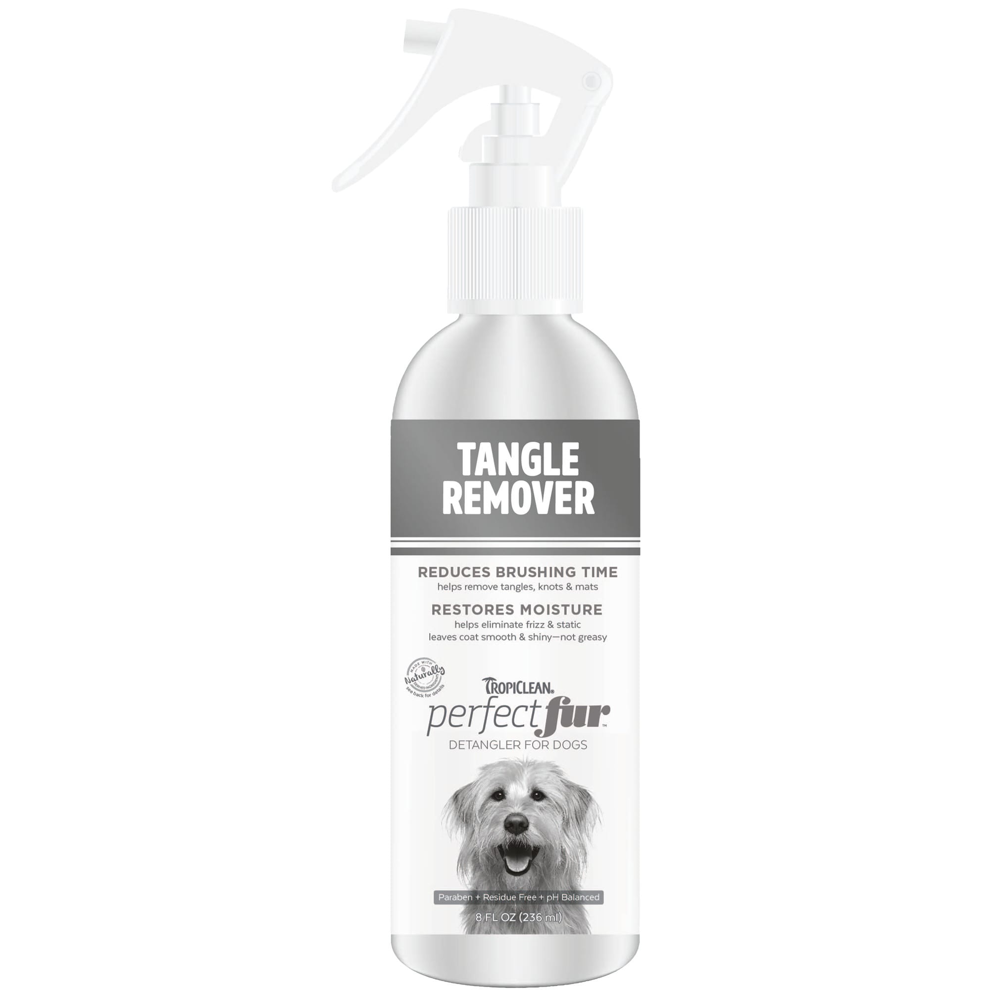 Tropiclean Perfect Fur Sweet Citrus Gentle Moisturizing Detangling and Dematting Spray for Dogs - 8 Oz