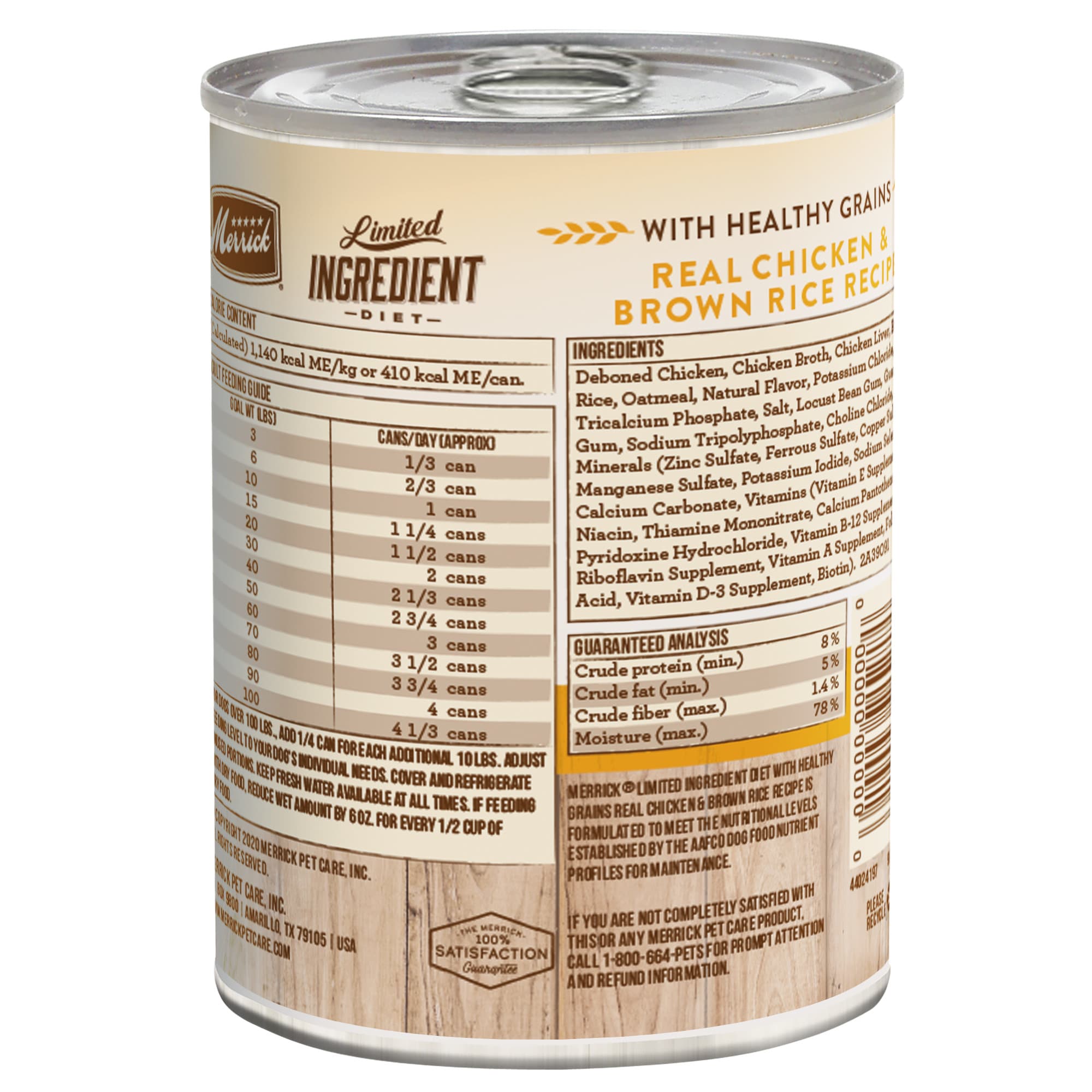 Merrick Limited Ingredient Diet Chicken with Healthy Grains Canned Dog Food - 12.75 Oz - Case of 12