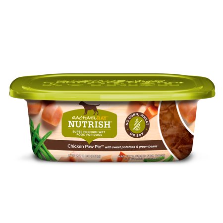Rachael Ray Nutrish Premium Chicken Paw Pie with Sweet Potato and Green Beans Wet Dog Food Tray - 8 Oz - Case of 8 Default Title
