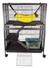 Marshall Folding Mansion Small Animal Ferret Breeding Cage - Medium - L:32 X W:20 XH:42 Inches
