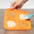 Pet Zone Boredom Busters Endulge Slow-Feeding Licking Mat - Orange