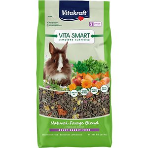 Vitakraft Vita Smart Complete Nutrition Natural Forage Blend Adult Rabbit Small Animal Food 8 Pound