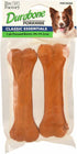 Pet Factory Durabone Press Porkhide Bones Natural Dog Chews 6 Inch - 2 Pack