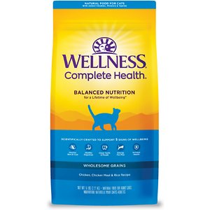 Wellness Complete Health Adult Health Deboned Chicken, Chicken Meal & Rice Recipe Dry Cat Food  