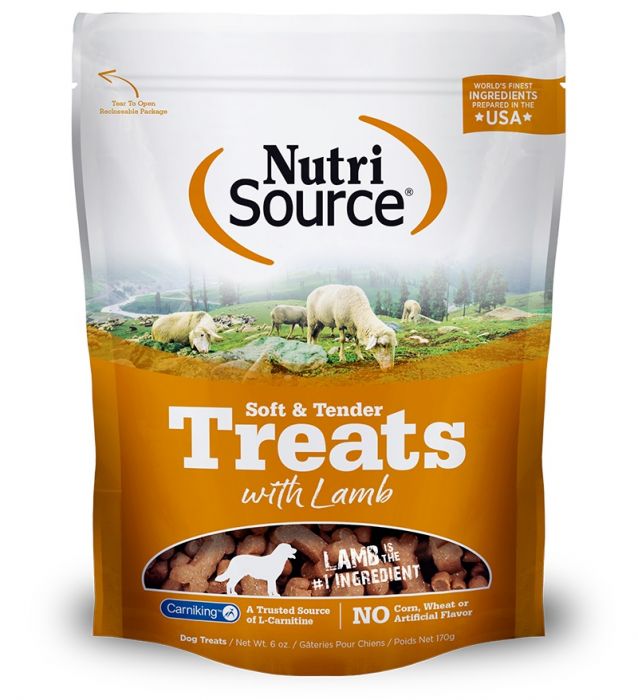 Nutrisource Soft & Tender Lamb Dog Treats - 14 oz