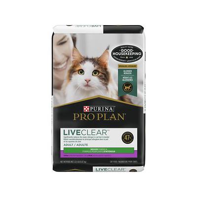 Purina Pro Plan LiveClear Allergen Reducing Indoor Formula Turkey and Rice Adult Dry Cat Food - 12.5 Lbs Default Title
