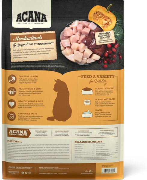 Acana 'Kentucky Dogstar Chicken' Homestead Harvest Cat Dry Cat Food - 10 lb Bag