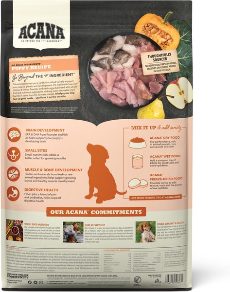 Acana 'Kentucky Dogstar Chicken' Puppy & Junior Dry Dog Food - 25 lb Bag