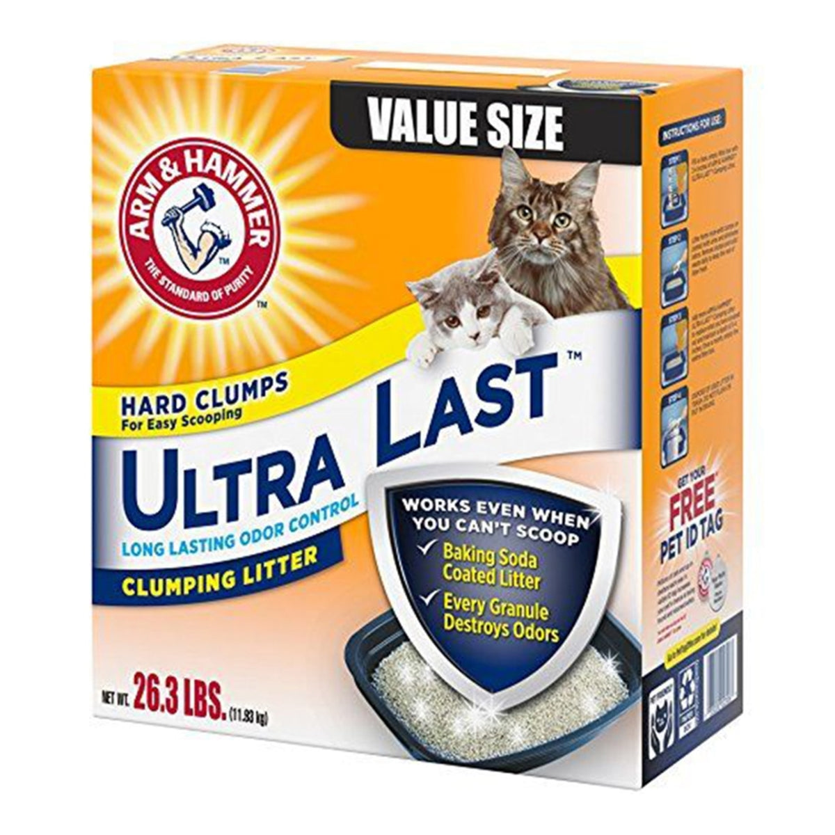 Arm & Hammer Ultra Last Hard Clumping Clay Cat Litter 29 Pounds