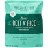 Portland Pet Food Homestyle Rosie's Beef N' Rice Wet Dog Food Pouch - 9 Oz - Case of 8