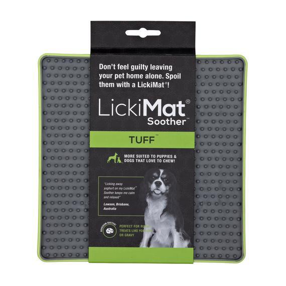 Innovative Pet Lickimat Tuff Soother Slow Feeding Mat for Dogs - Green