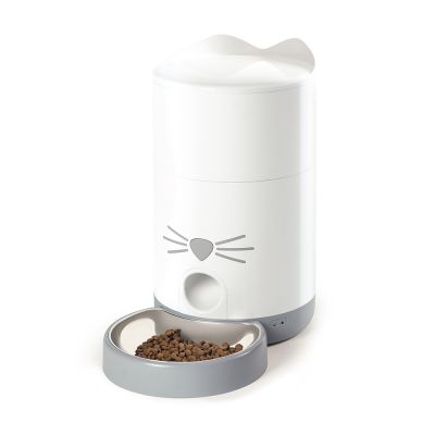 Catit PIXI Smart Automatic Timer Wifi Food Dispensing Cat Feeder - White - 2.6 Lbs Food Capacity Default Title