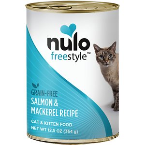 Nulo Freestyle Salmon and Mackerel Pate Kitten and Adult Canned Cat Food - 12.5 Oz - Case of 12 Default Title