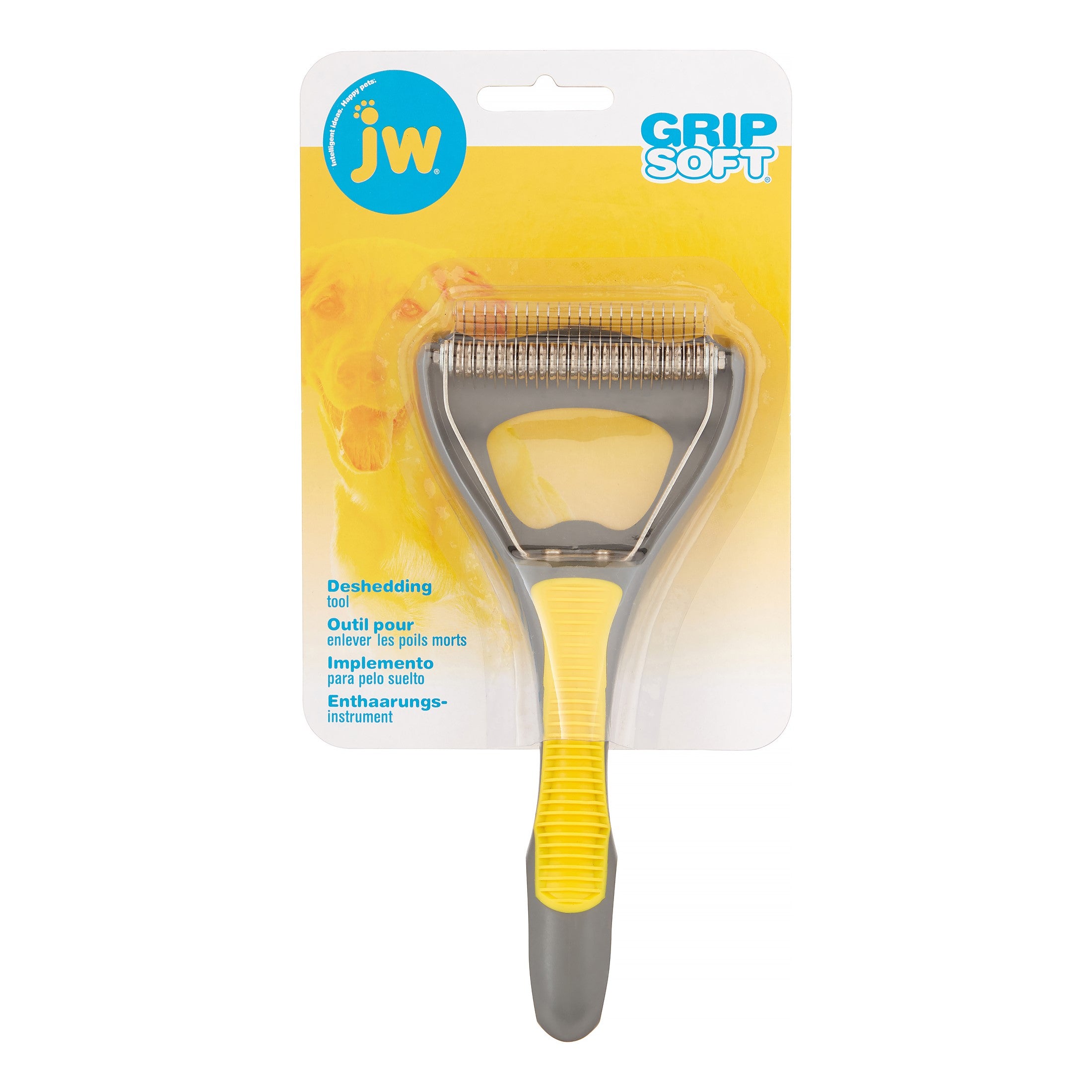 JW Pet GripSoft Grooming Dog Deshedding Tool Default Title
