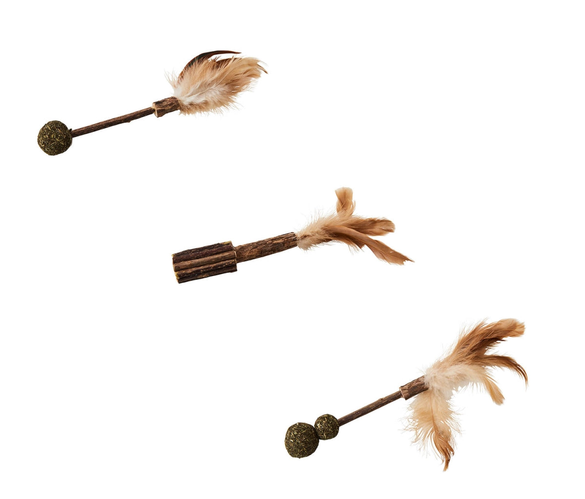 Ethical SPOT Naturals Natural Silvervine Banch Feather Cat Toy - Medium