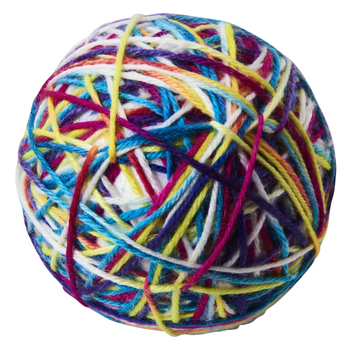Ethical SPOT Sew Much Fun Multi-Color Yarn Cat Ball - Large - 3.5 Inch - 2 Pack