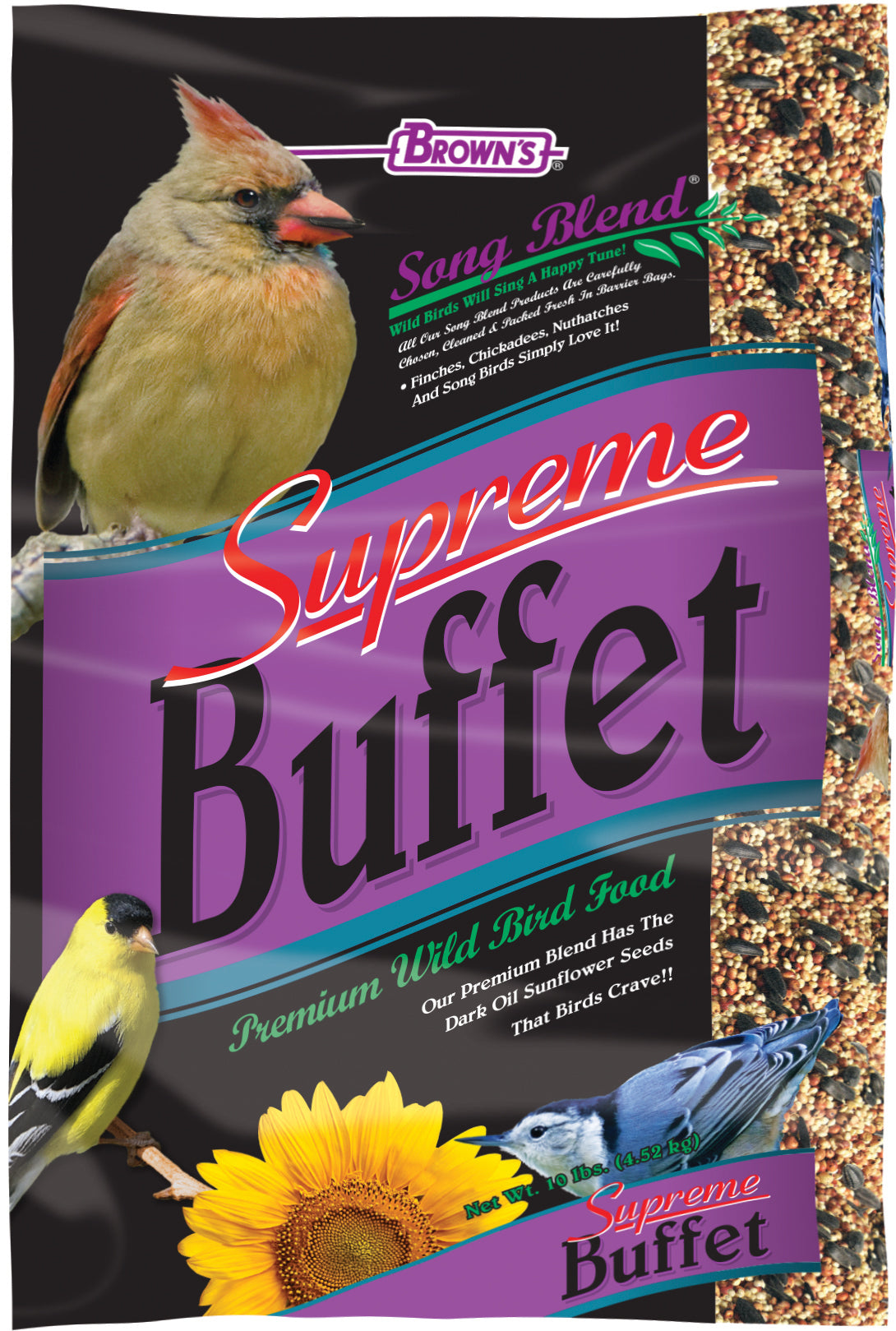 F.M. Brown's Song Blend Premium Buffet Wild Bird Food - 10 Lbs - Case of 4 Default Title