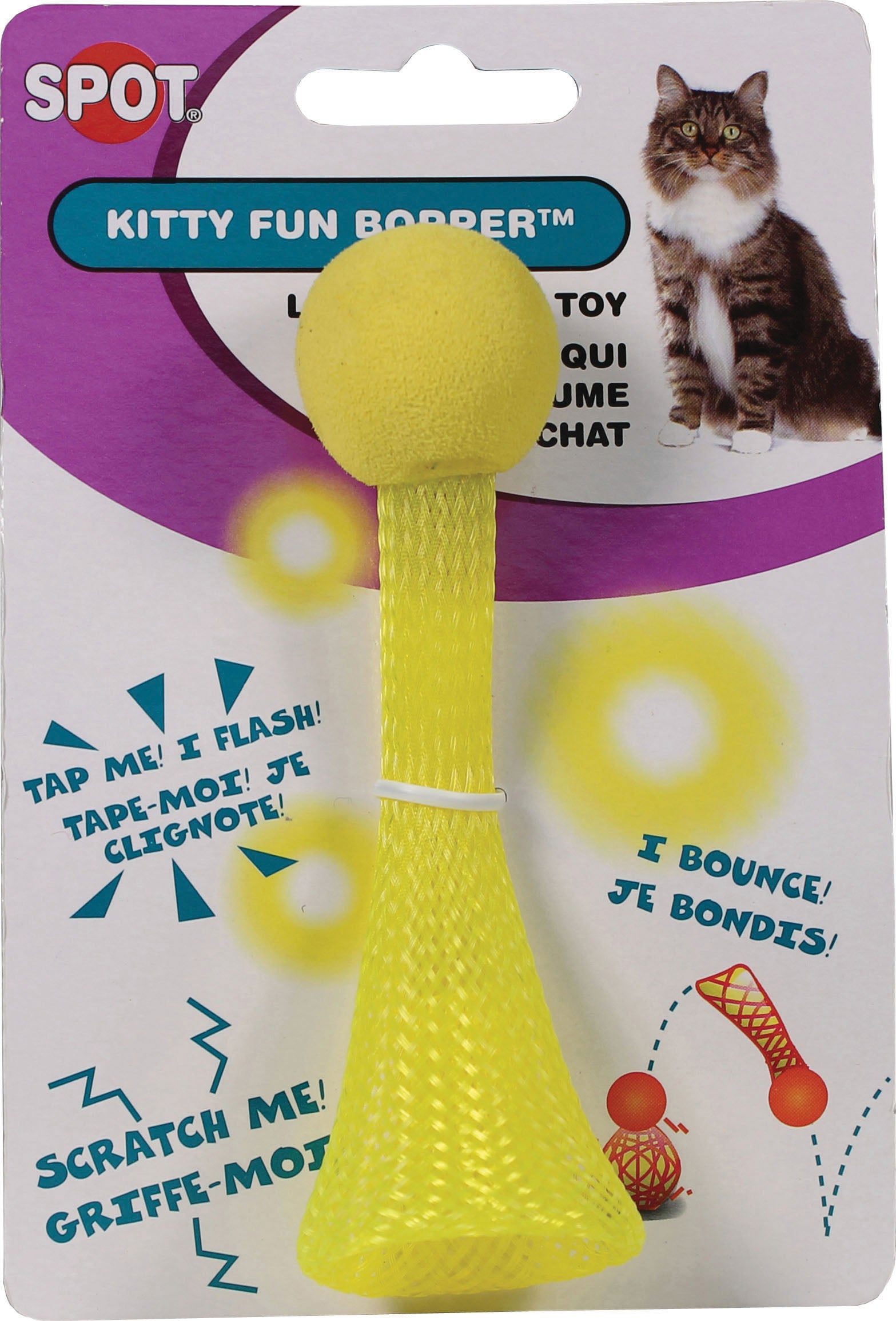 Ethical SPOT Kitty Fun Boppers Light-Up and Catnip Cat Toy - 4 Inch