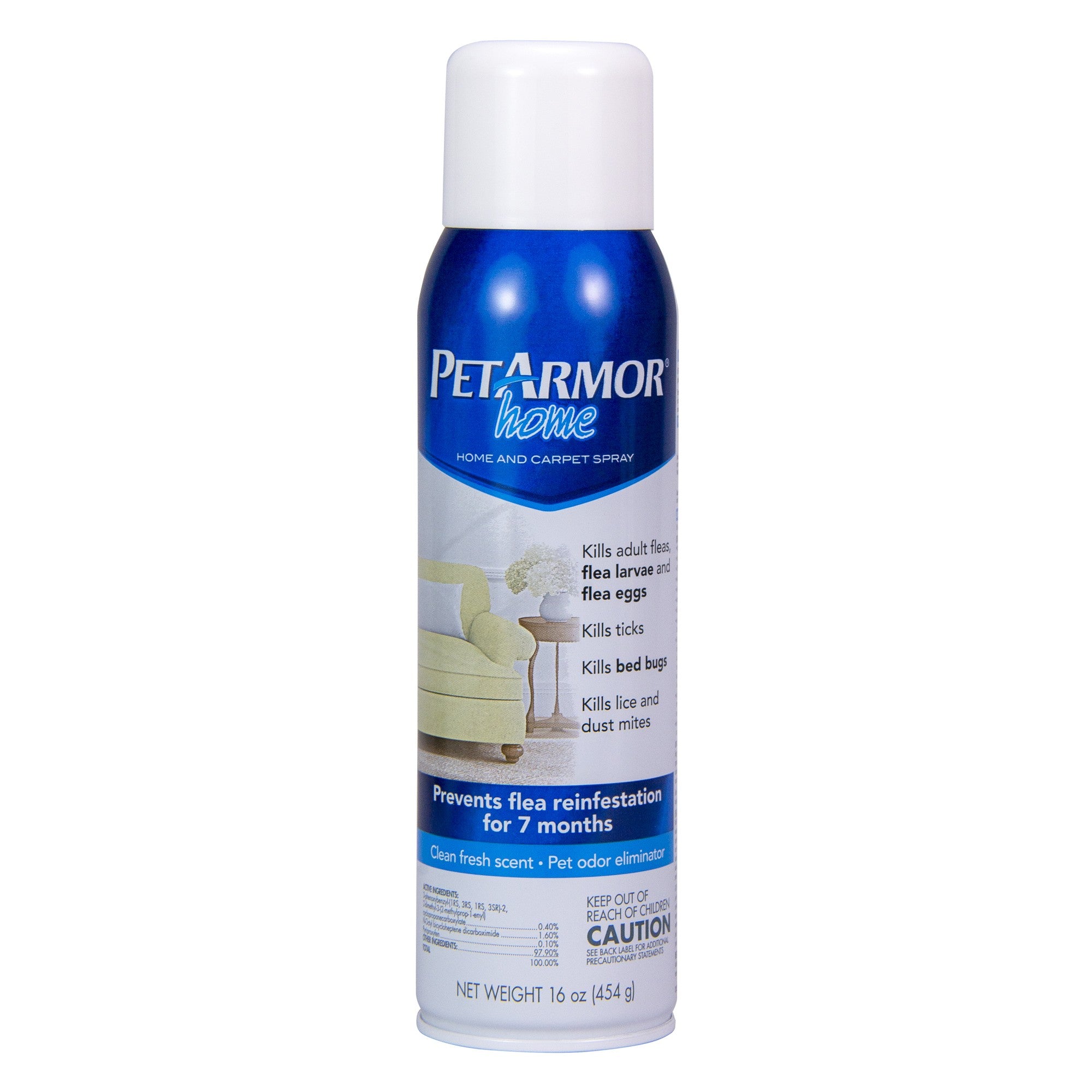 Pet Armor Home and Carpet Fresh Scent Flea and Tick and Odor Eliminator Spray - 16 Oz