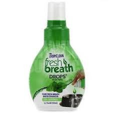 Tropiclean Fresh Breath Drops Concentrated Oral Care Water Additive Solution for Dogs - 6 Count