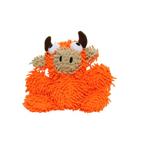 Mighty Junior Bull Microfiber Ball Floating Squeak and Plush Dog Toy - Small