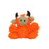 Mighty Junior Bull Microfiber Ball Floating Squeak and Plush Dog Toy - Small