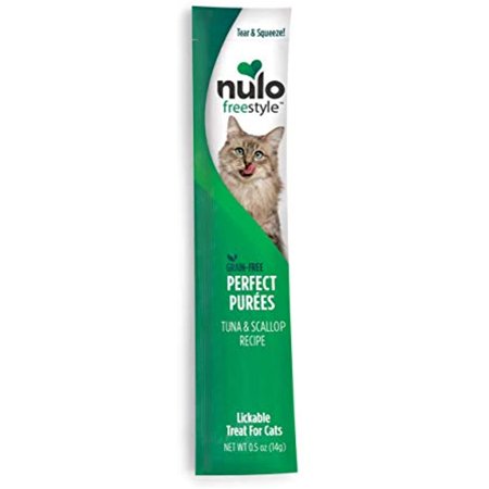 Nulo Freestyle Grain-Free Perfect Puree Tuna and Scallop Lickable Cat Treats - .5 Oz - Case of 48 Default Title