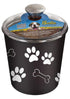 Loving Pets Bella Stainless Steel Cat and Dog Food Canister and Treat Container Espresso
