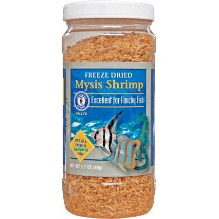 San Francisco Bay Brand Mysis Shrimp Freeze-Dried Freshwater and Saltwater Fish Food 3.35 Ounce