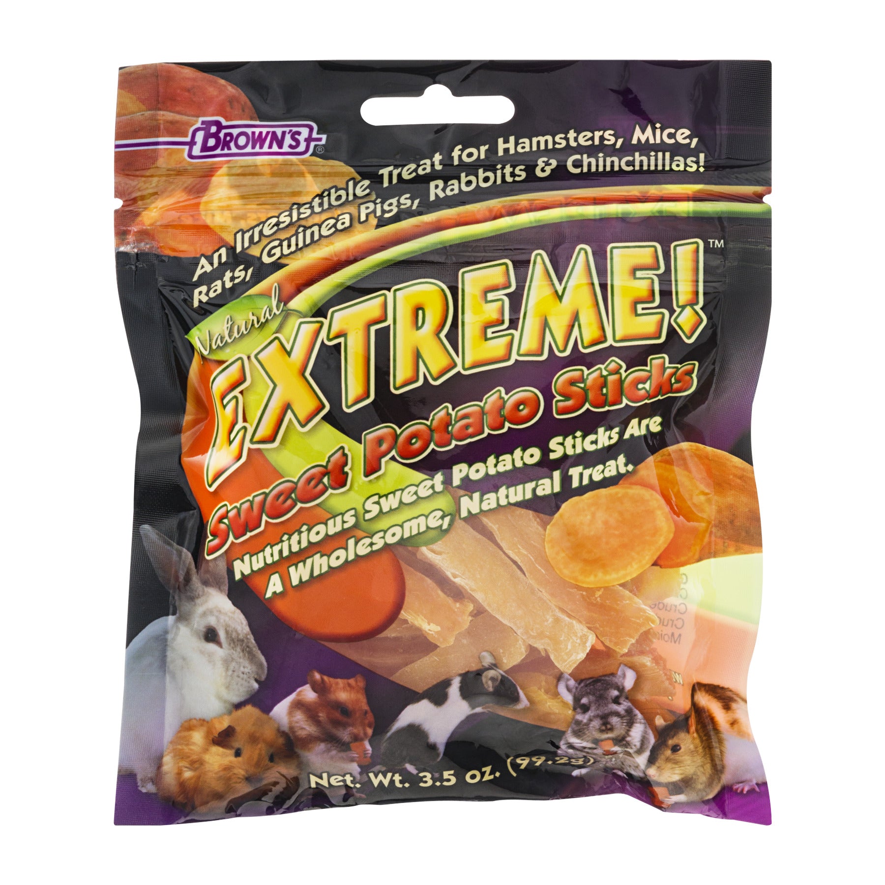 F.M. Brown's Extreme Sweet Potato Sticks Small Animal Treats - 3.5 Oz