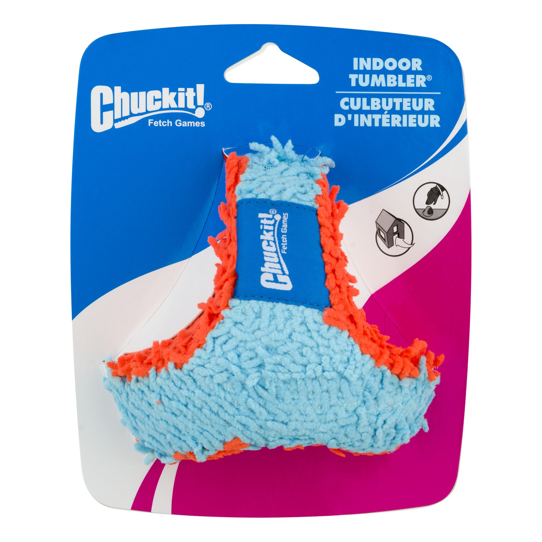 Chuckit! Indoor Tumbler Shaggy Fetch Chew Dog Toy