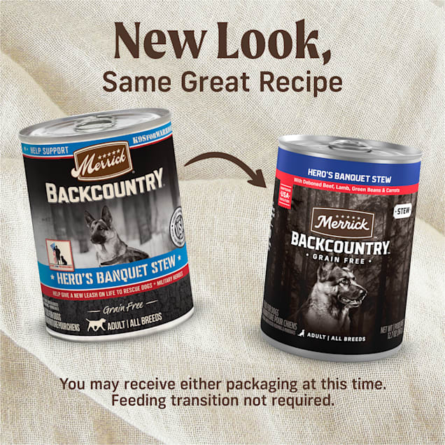 Merrick Backcountry Grain-Free Hero's Banquet Adult Wet Canned Dog Food - 12.75 Oz - Case of 12 Default Title