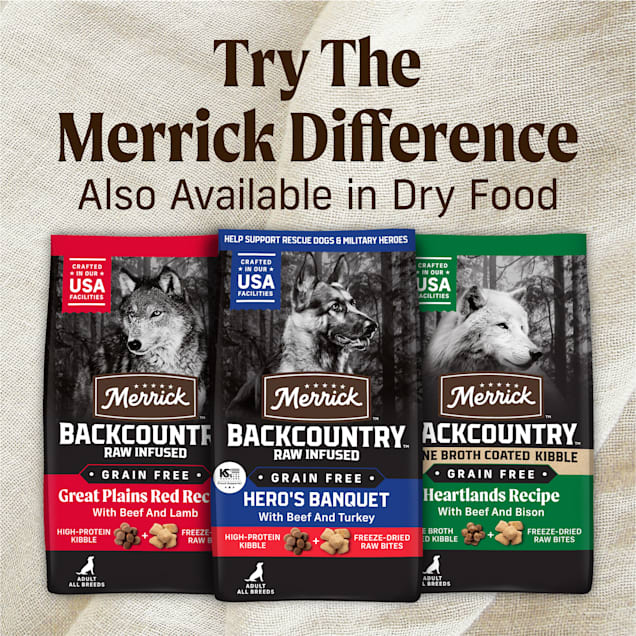 Merrick Backcountry Grain-Free Hero's Banquet Adult Wet Canned Dog Food - 12.75 Oz - Case of 12
