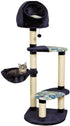 Midwest Nuvo Resort Multi-Lounging 4-Tier Cat Tree Furniture - Black  