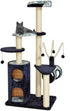 Midwest Nuvo Playhouse Multi-Lounging 5-Tier Cat Tree Furniture - Black  