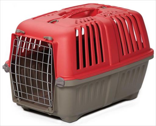 Midwest Spree Hard-Sided Travel Cat and Dog Kennel Carrier - Red - 19