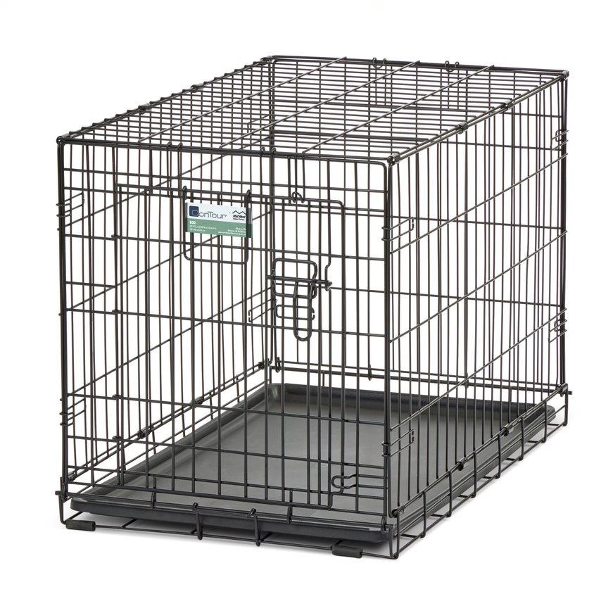 Midwest Contour Metal Folding Single Door Dog Crate - 30" X 19" X 21" Inches  