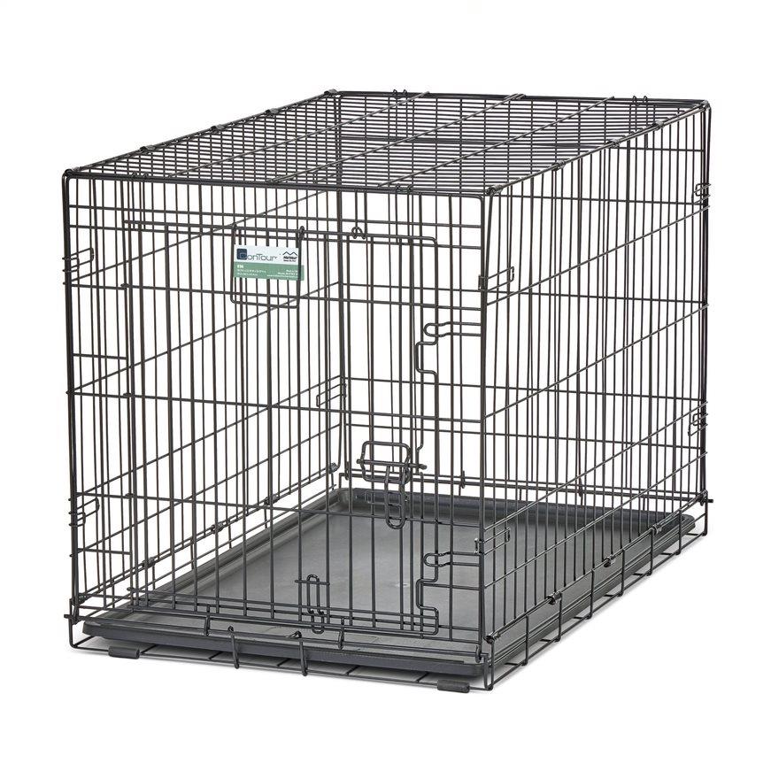 Midwest Contour Metal Folding Single Door Dog Crate - 36" X 23" X 25" Inches  