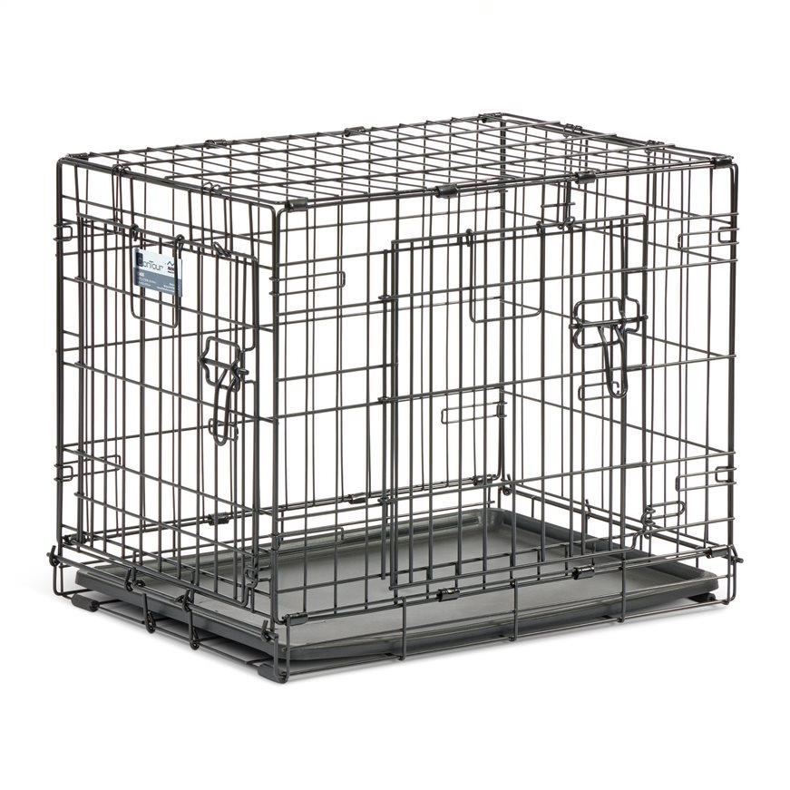 Midwest Contour Metal Folding Double Door Dog Crate - 24