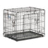 Midwest Contour Metal Folding Double Door Dog Crate - 24" X 18" X 19" Inches  