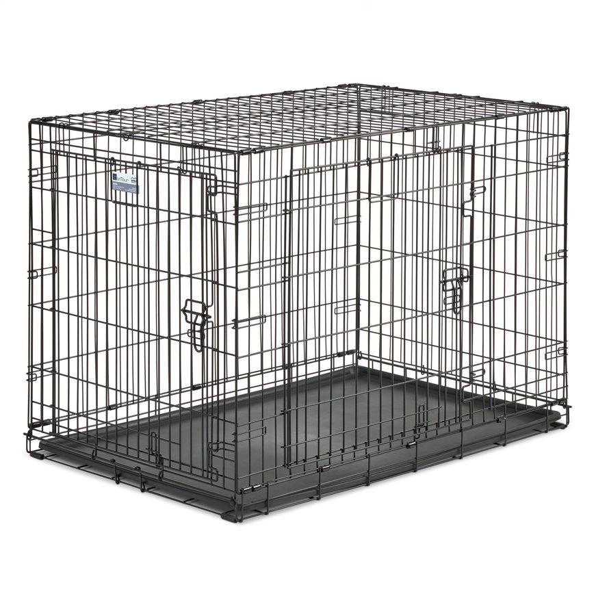 Midwest Contour Metal Folding Double Door Dog Crate - 42" X 28" X 30" Inches  