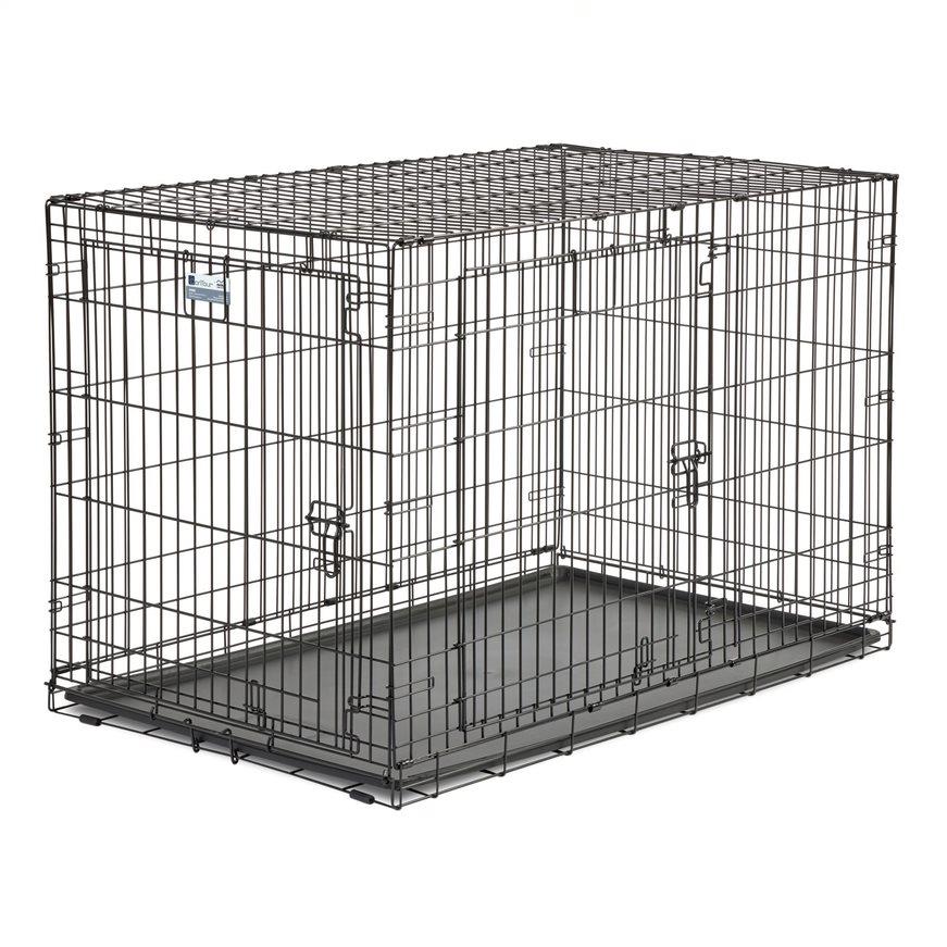 Midwest Contour Metal Folding Double Door Dog Crate - 48" X 30" X 33" Inches  