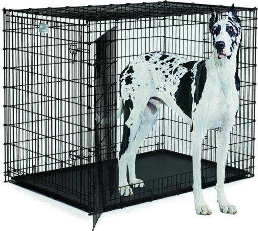 Midwest Ginormous Metal Folding Double Door Dog Crate - 54" X 37" X 45" Inches  