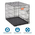 Midwest Lifestages Metal Folding Single Door Dog Crate with Divider - 30" X 21" X 24" Inches  