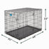 Midwest Lifestages Metal Folding Double Door Dog Crate with Divider - 48" X 30" X 33" Inches  