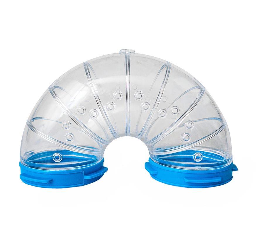 Ferplast Small Animal Hampster Cage U-Turn Play Tunnel - L:6" X H+W: 3.22" (2.5" Inch Diameter)  