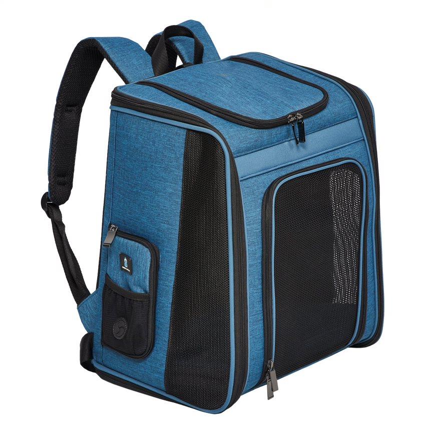 Midwest Day Tripper Travel Dog Backpack Pet Carrier - Blue - 10.8" X 14.6" X 16.9" Inches  